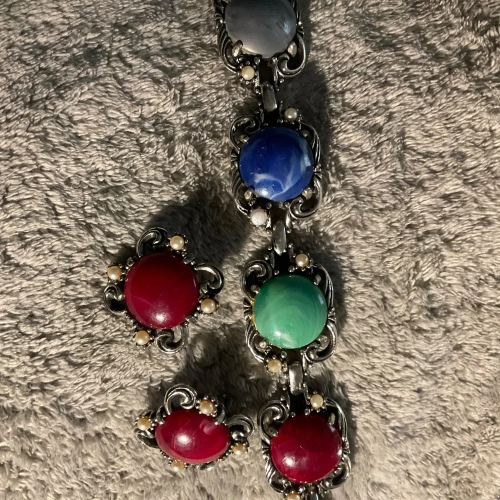 Vintage Sarah COVENTRY. BRACELET CLIP EARRINGS - Picture 6 of 9